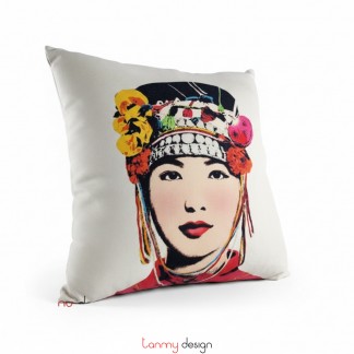 Vỏ tựa lưng phụ nữ Việt nam -Miss Lao